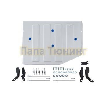 Защита батареи + комплект крепежа Rival Алюминий для Tank 500 2023- V-2.0 HEV АКПП 4WD