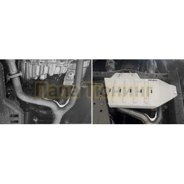 Защита раздаточной коробки + комплект крепежа Rival Алюминий 6мм для TANK 700;2024-;3 0;4WD;АКПП