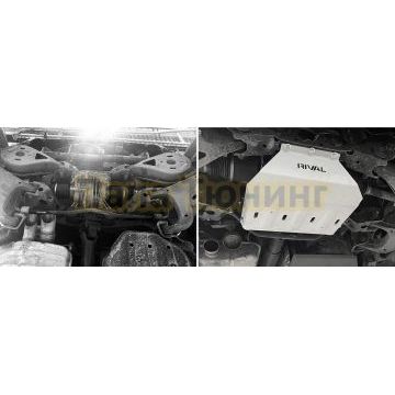 Защита редуктора + комплект крепежа Rival Алюминий 6мм для TANK 700;2024-;3 0;4WD;АКПП