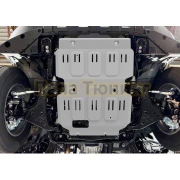 Защита картера + комплект крепежа Rival Алюминий для Toyota LC 250;2024-;2 4;4WD;АКПП;Toyota LC250;2024-;2 7;4WDАКПП;Toyota LC250;2024-;2 8d;4WD;АКПП;