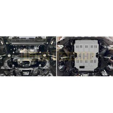 Защита картера + комплект крепежа Rival Алюминий для Toyota LC 250;2024-;2 4;4WD;АКПП;Toyota LC250;2024-;2 7;4WDАКПП;Toyota LC250;2024-;2 8d;4WD;АКПП;