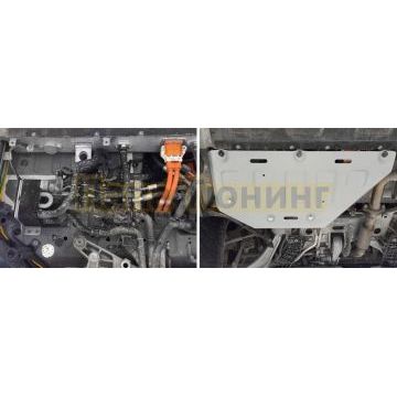 Защита коммутации АКБ + комплект крепежа Rival Алюминий для Voyah Dream 2023- V1.5PHEV АКПП 4WD.