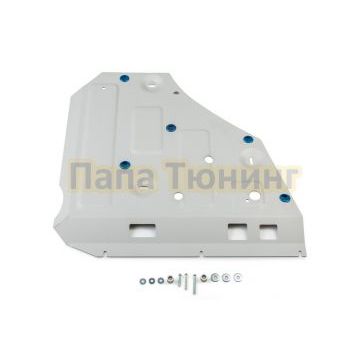 Защита передней кромки АКБ + комплект крепежа Rival Алюминий для Voyah Free гибрид АКПП полный 2023-
