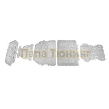 Комплект защиты днища автомобиля+ комплект крепежа Rival Алюминий для Zeekr 001 2021-2024 4WD