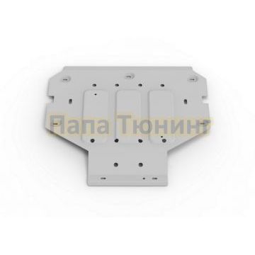 Защита заднего электродвигателя + комплект крепежа Rival Алюминий для Zeekr X полный 2023-