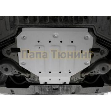 Защита заднего электродвигателя + комплект крепежа Rival Алюминий для Zeekr X полный 2023-