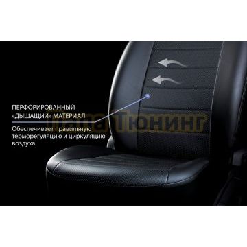 Авточехлы для Kaiyi E5 (40/60) 2021- экокожа строчка