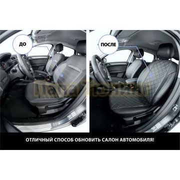 Авточехлы для Kaiyi E5 (40/60) 2021- экокожа ромб