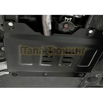 Защита передней кромки АКБ + комплект крепежа АвтоБРОНЯ Сталь для BYD Song Plus;2021-2023;1 5 (HEV);FWD;СVT;BYD Song Plus;2021-2023;1 5 (HEV);4WD;СVT