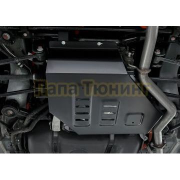 Защита заднего электродвигателя+ комплект крепежа Автоброня Сталь для BYD Song Plus hybrid 2023- 1.5 АКПП Полный