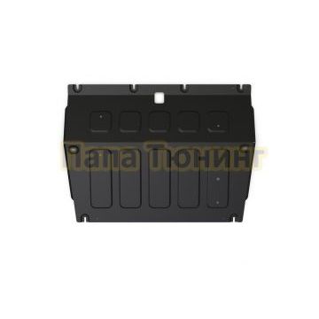 Защита картера + комплект крепежа АвтоБРОНЯ Сталь для BYD Song Pro V - 1.5. CVT передний 2024-