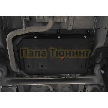 Защита топливного бака + комплект крепежа Автоброня Сталь для Chery Tiggo 4 PRO 2021- V - 1.5T CVT. МКПП FWD.