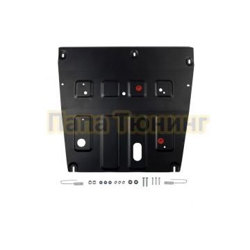 Защита картера + комплект крепежа АвтоБРОНЯ Сталь для Jetour X50;2024-;1 5;FWD;РКПП;Jetour X50;2024-;1 5;FWD;МКПП