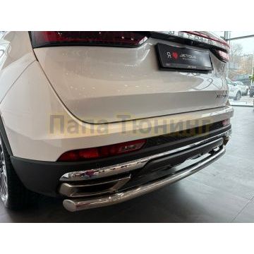 Защита заднего бампера Папа Тюнинг d60 для JETOUR X90 Plus 2022-