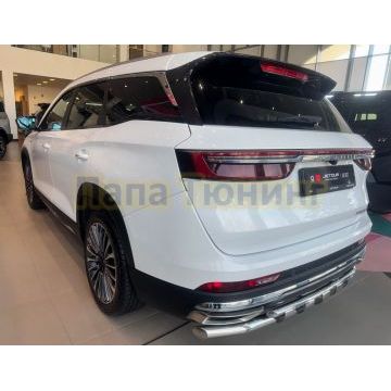 Защита заднего бампера двойная с перемычками Папа Тюнинг d60/42 для JETOUR X90 Plus 2022-