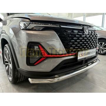 Защита переднего бампера Папа Тюнинг d60 для Changan CS35 Plus 2023-