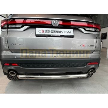 Защита заднего бампера Папа Тюнинг d60 для Changan CS35 Plus 2023-