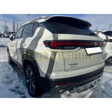 Защита заднего бампера двойная с перемычками Папа Тюнинг d60/42 для Changan CS35 Plus 2023-