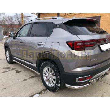 Защита штатного порога труба Папа Тюнинг d60 для Changan CS35 Plus 2023-