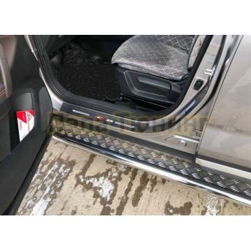 Пороги с накладным листом Папа Тюнинг d53 для Changan CS35 Plus 2023-