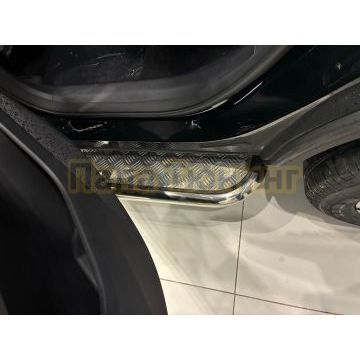 Пороги с накладным листом Папа Тюнинг d53 для CHERY Omoda C7 2025-