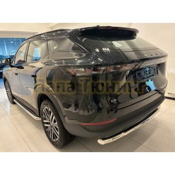 Пороги с накладным листом Папа Тюнинг d53 для CHERY Omoda C7 2025-