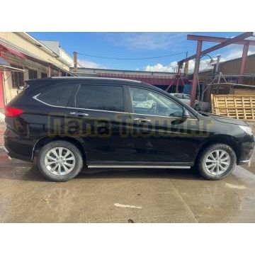 Защита штатного порога труба Папа Тюнинг d42 для HAVAL M6 2023-