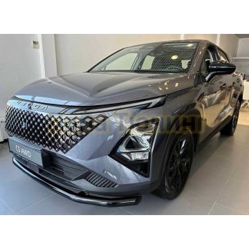 Защита переднего бампера с покрытием «Раптор» Папа Тюнинг d60 для Omoda C5 2022-, C5 Рестайлинг 2024-