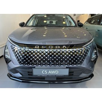 Защита переднего бампера с покрытием «Раптор» Папа Тюнинг d60 для Omoda C5 2022-, C5 Рестайлинг 2024-