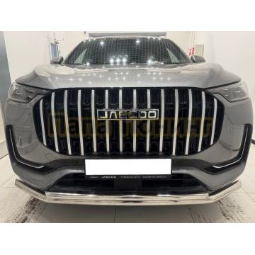 Защита переднего бампера двойная Папа Тюнинг d60/42 для JAECOO J8 2024-