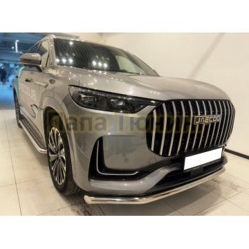 Защита переднего бампера Папа Тюнинг d60 для JAECOO J8 2024-