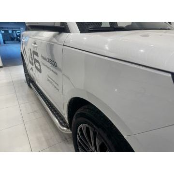 Пороги с накладным листом Папа Тюнинг d53 для JAECOO J6 2026-