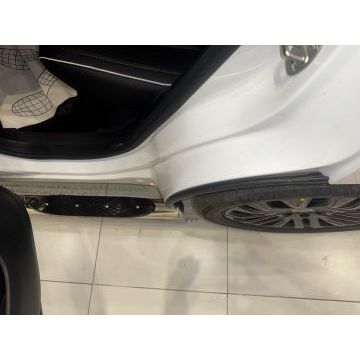 Пороги труба с проступью Папа Тюнинг d76 для JAECOO J6 2026-