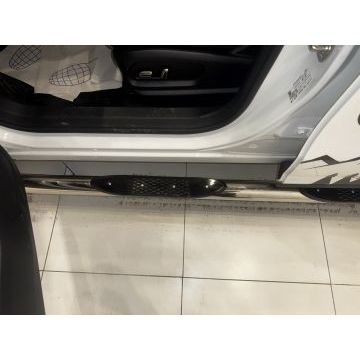 Пороги труба с проступью Папа Тюнинг d76 для JAECOO J6 2026-