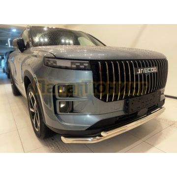 Защита переднего бампера двойная Папа Тюнинг d60/42 для JAECOO J7 2023-2025
