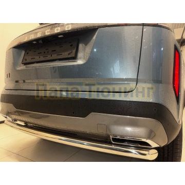 Защита заднего бампера Папа Тюнинг d60 для JAECOO J7 2023-2025