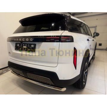 Защита заднего бампера Папа Тюнинг d60 для JAECOO J7 2025- Рестайлинг