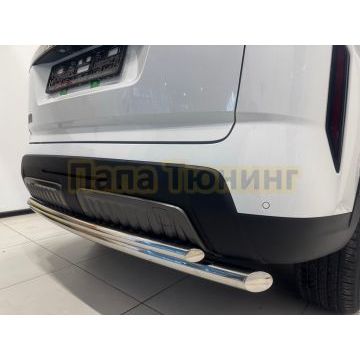 Защита заднего бампера двойная Папа Тюнинг d60/42 для JAECOO J7 2025- Рестайлинг