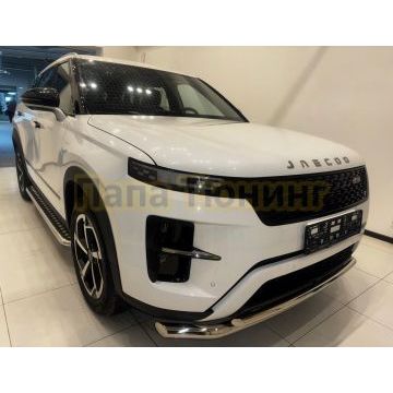 Пороги с накладным листом Папа Тюнинг d53 для JAECOO J7 2025- Рестайлинг