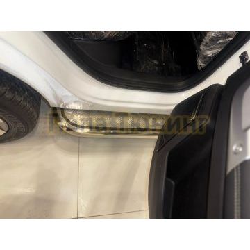 Пороги с накладным листом Папа Тюнинг d53 для JAECOO J7 2025- Рестайлинг