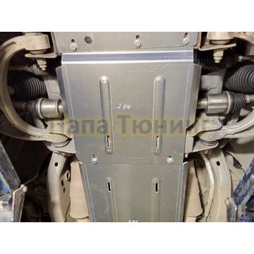 Защита переднего моста (алюминий) 4 мм ТСС для Dodge RAM 1500 5,7 АТ 2025-