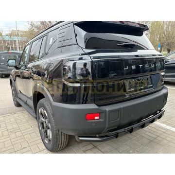 Защита заднего бампера двойная с перемычками Папа Тюнинг d60/42 для JETOUR T1 2025-
