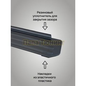 Пороги Slim Line Black для Exeed TXL 2021-