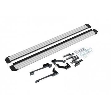Пороги алюминиевые Slim Line Silver для Hyundai Creta 2016-2021