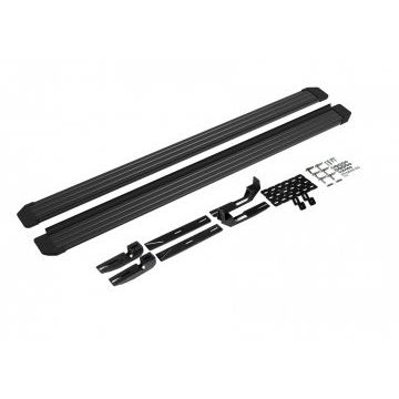 Пороги алюминиевые Slim Line Black для Toyota RAV4 2013-2019