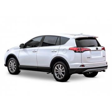 Пороги алюминиевые Slim Line Silver для Toyota RAV4 2013-2019
