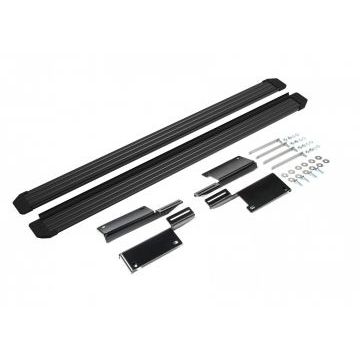 Пороги алюминиевые Slim Line Black для Нива ВАЗ 2121/Urban 1973-