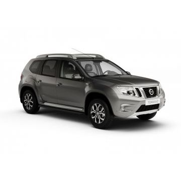 Пороги алюминиевые Slim Line Black для Nissan Terrano 2014-/Renault Duster 2011-/Renault Kaptur 2020-/Renault Arkana 2019-