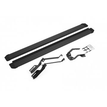 Пороги алюминиевые Slim Line Black для Ford Explorer 2011-