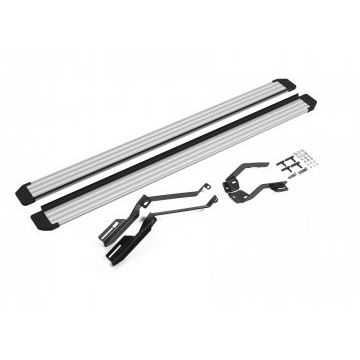 Пороги алюминиевые Slim Line Silver для Ford Explorer 2011-